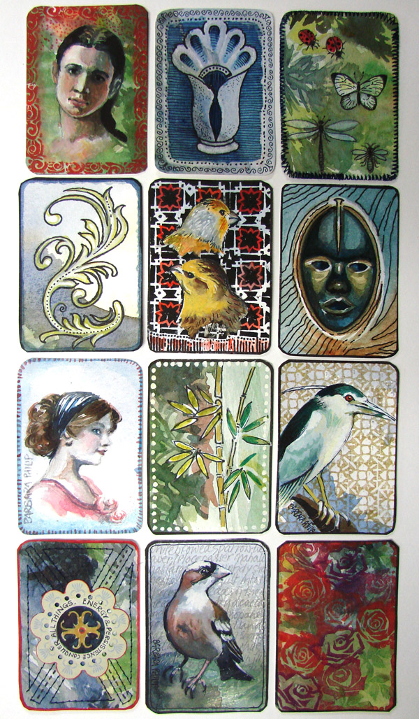 ATC's. – Artist Trading Cards. – Barbara Philip